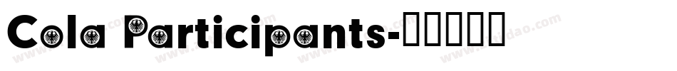 Cola Participants字体转换